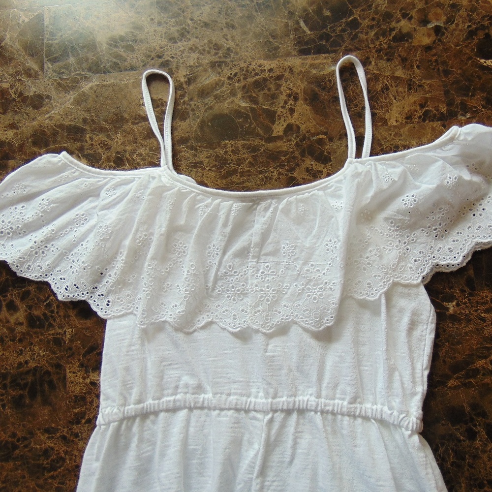 Topshop Eyelet White Romper NWT - Picture 2 of 6